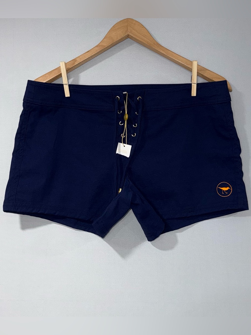Navy Lace-Up Women's Board Shorts